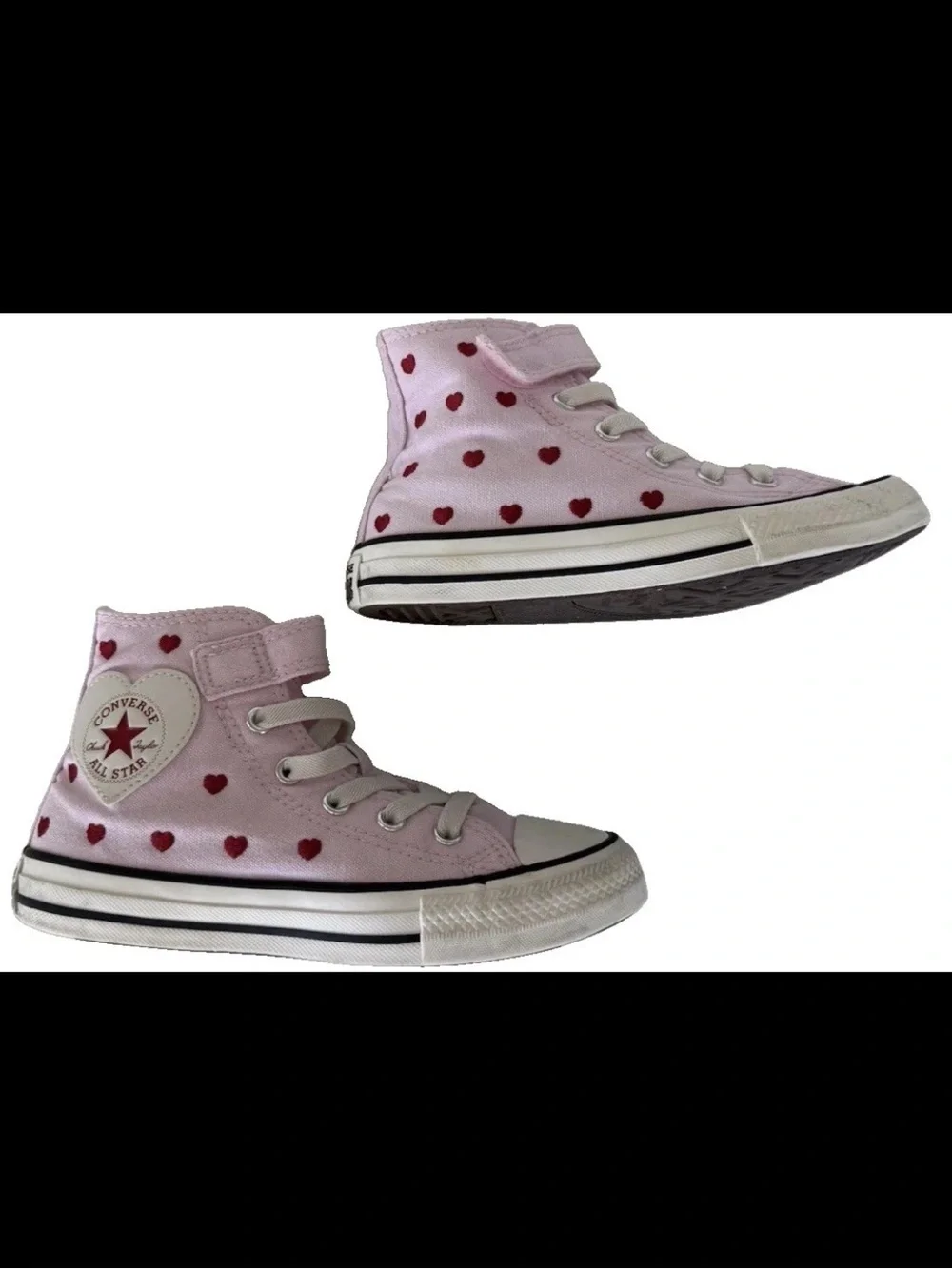 Converse Chuck Taylor All Star Hearts & Roses Easy On 13.5 Pink